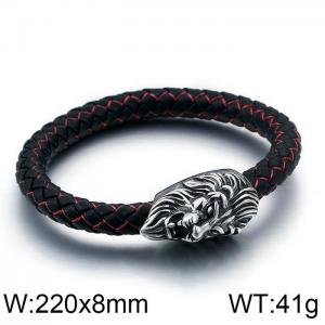 Leather Bracelet - KB84639-BD