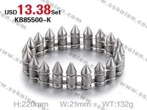 Punk Hip Hop Bike Bullets Bracelets - KB85500-K
