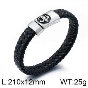 Leather Bracelet - KB86896-BD