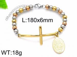 Stainless Steel Gold-plating Bracelet - KB91403-HDJ
