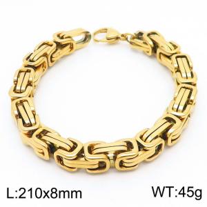 Stainless Steel Gold-plating Bracelet - KB91951-Z