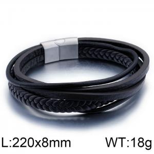 Leather Bracelet - KB92471-K