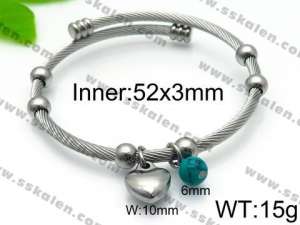 Stainless Steel Wire Bangle - KB93038-Z