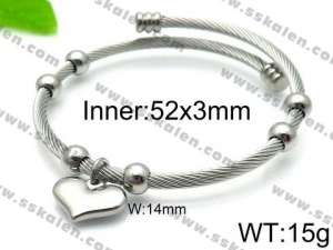 Stainless Steel Wire Bangle - KB93041-Z