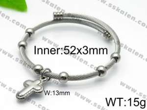 Stainless Steel Wire Bangle - KB93043-Z