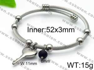 Stainless Steel Wire Bangle - KB93044-Z