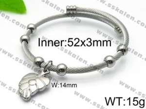 Stainless Steel Wire Bangle - KB93045-Z