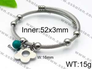 Stainless Steel Wire Bangle - KB93047-Z