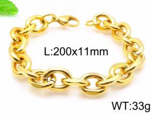 Stainless Steel Gold-plating Bracelet - KB94347-K