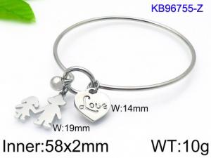 Stainless Steel Bangle - KB96755-Z