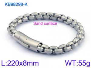 Stainless Steel Bracelet(Men) - KB98298-K