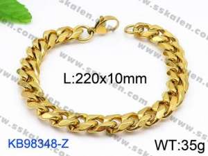 Stainless Steel Gold-plating Bracelet - KB98348-Z