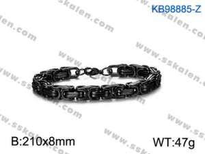 Stainless Steel Black-plating Bracelet - KB98885-Z