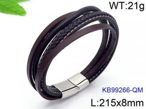 Leather Bracelet - KB99266-QM