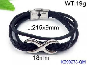 Leather Bracelet - KB99273-QM