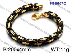 Stainless Steel Black-plating Bracelet - KB99957-Z