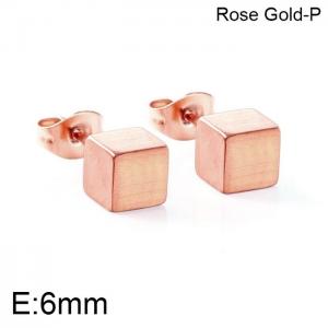 SS Rose Gold-Plating Earring - KE101661-WGSA