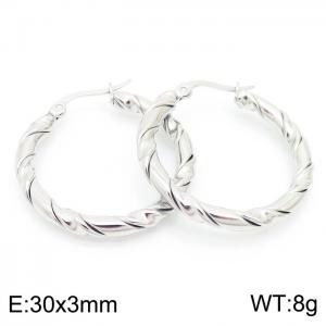 Stainless Steel Earring - KE102568-KFC