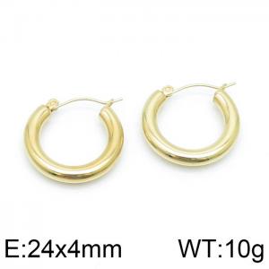 SS Gold-Plating Earring - KE103398-WM