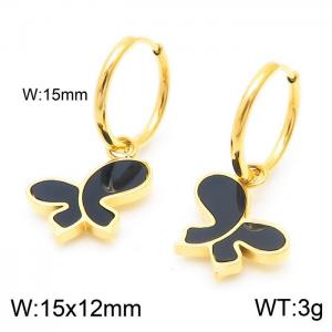 SS Gold-Plating Earring - KE103821-GC