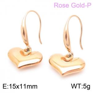 SS Rose Gold-Plating Earring - KE103860-Z