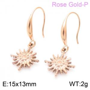 SS Rose Gold-Plating Earring - KE103863-Z