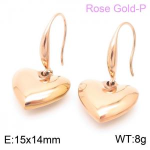 SS Rose Gold-Plating Earring - KE103869-Z