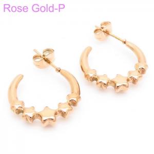 SS Rose Gold-Plating Earring - KE104395-LM