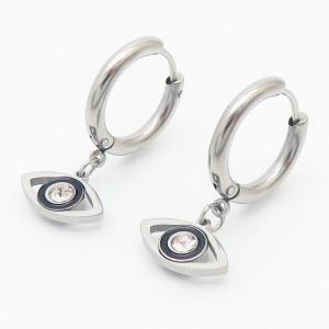 Stainless Steel Stone&Crystal Earring - KE108945-TLS