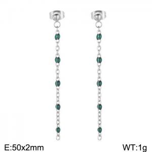 Fashionable long tassel earrings - KE109137-Z