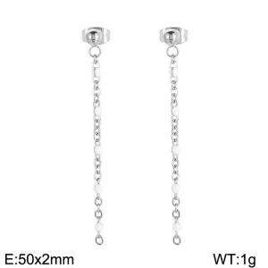Fashionable long tassel earrings - KE109138-Z