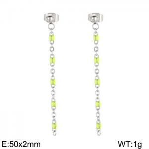 Fashionable long tassel earrings - KE109139-Z