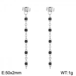 Fashionable long tassel earrings - KE109141-Z