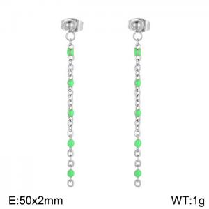 Fashionable long tassel earrings - KE109142-Z