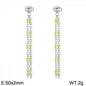 Fashionable long tassel earrings - KE109156-Z