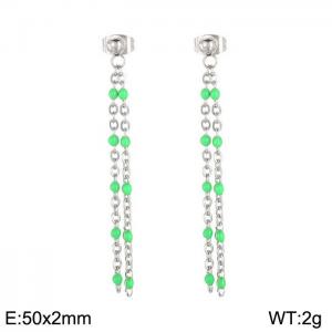 Fashionable long tassel earrings - KE109157-Z