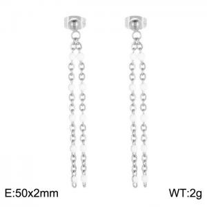 Fashionable long tassel earrings - KE109161-Z