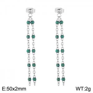 Fashionable long tassel earrings - KE109164-Z