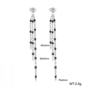 Fashionable long tassel earrings - KE109179-Z
