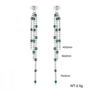 Fashionable long tassel earrings - KE109182-Z