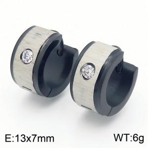 Stainless Steel Stone&Crystal Earring - KE112988-XY