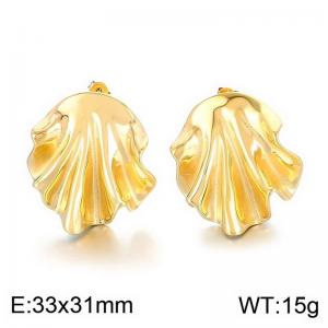 SS Gold-Plating Earring - KE113635-MI