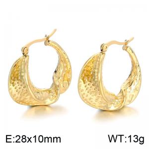 SS Gold-Plating Earring - KE113639-MI
