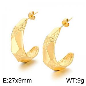 SS Gold-Plating Earring - KE113640-MI