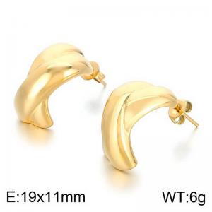 SS Gold-Plating Earring - KE113643-MI