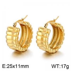 SS Gold-Plating Earring - KE113645-MI