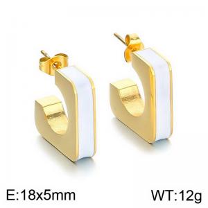 SS Gold-Plating Earring - KE113658-SP