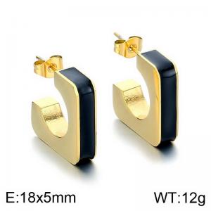 SS Gold-Plating Earring - KE113659-SP