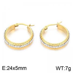 SS Gold-Plating Earring - KE113664-SP