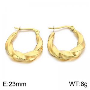 SS Gold-Plating Earring - KE113667-SP